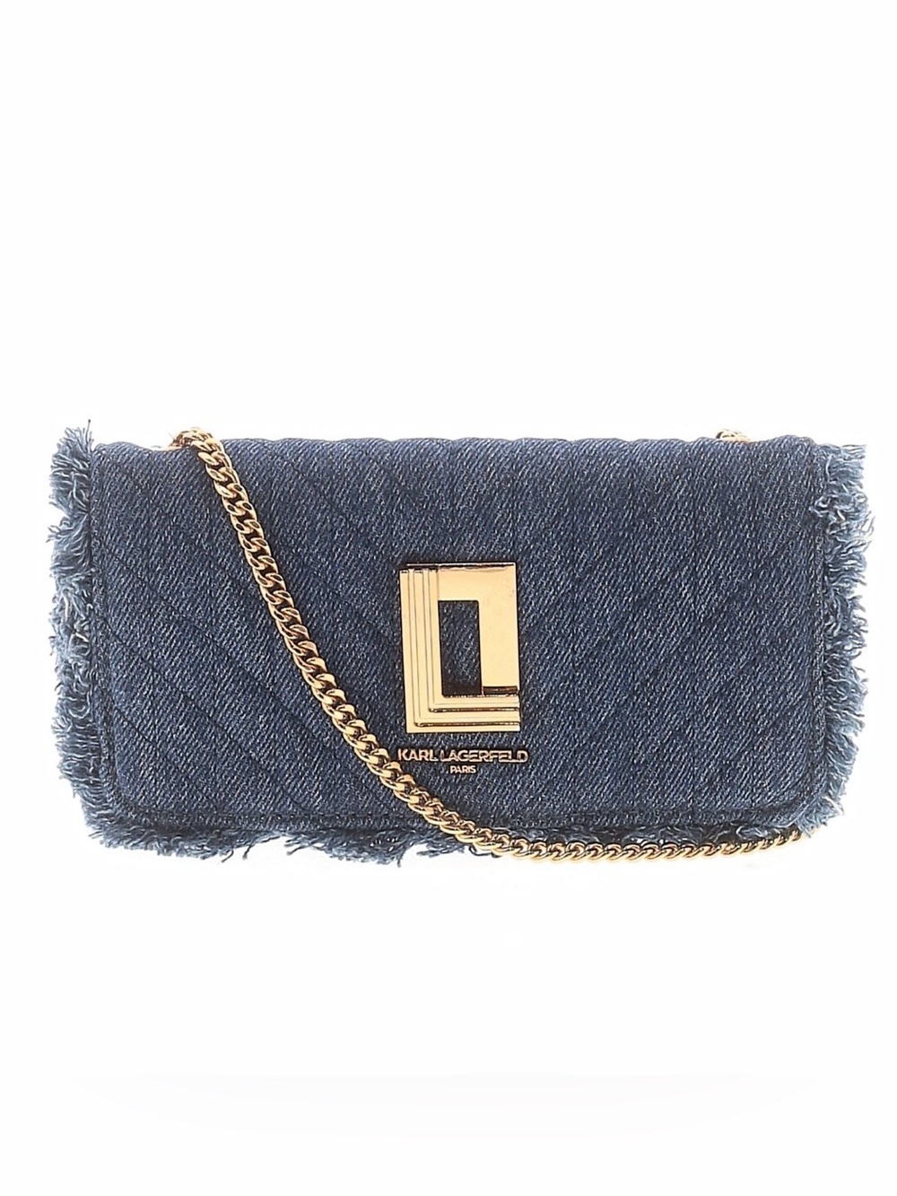 Karl Lagerfeld Paris kosette denim shoulder crossbody bag purse